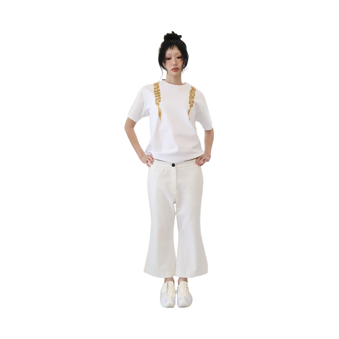 키코지 앵클 렝스 팬츠 아이보리(kikozy Ankle-Length Pants Ivory) - 2