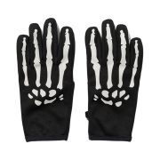 Vanson Leathers Xray Gloves / Black & White