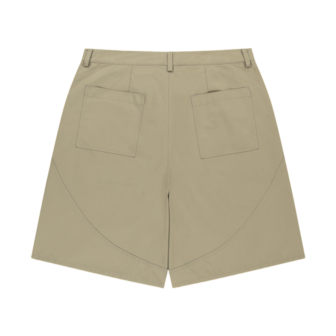 마뗑킴 커브드 심 버뮤다 팬츠 베이지(Matin Kim Curved Seam Bermuda Pants In Beige) - 2