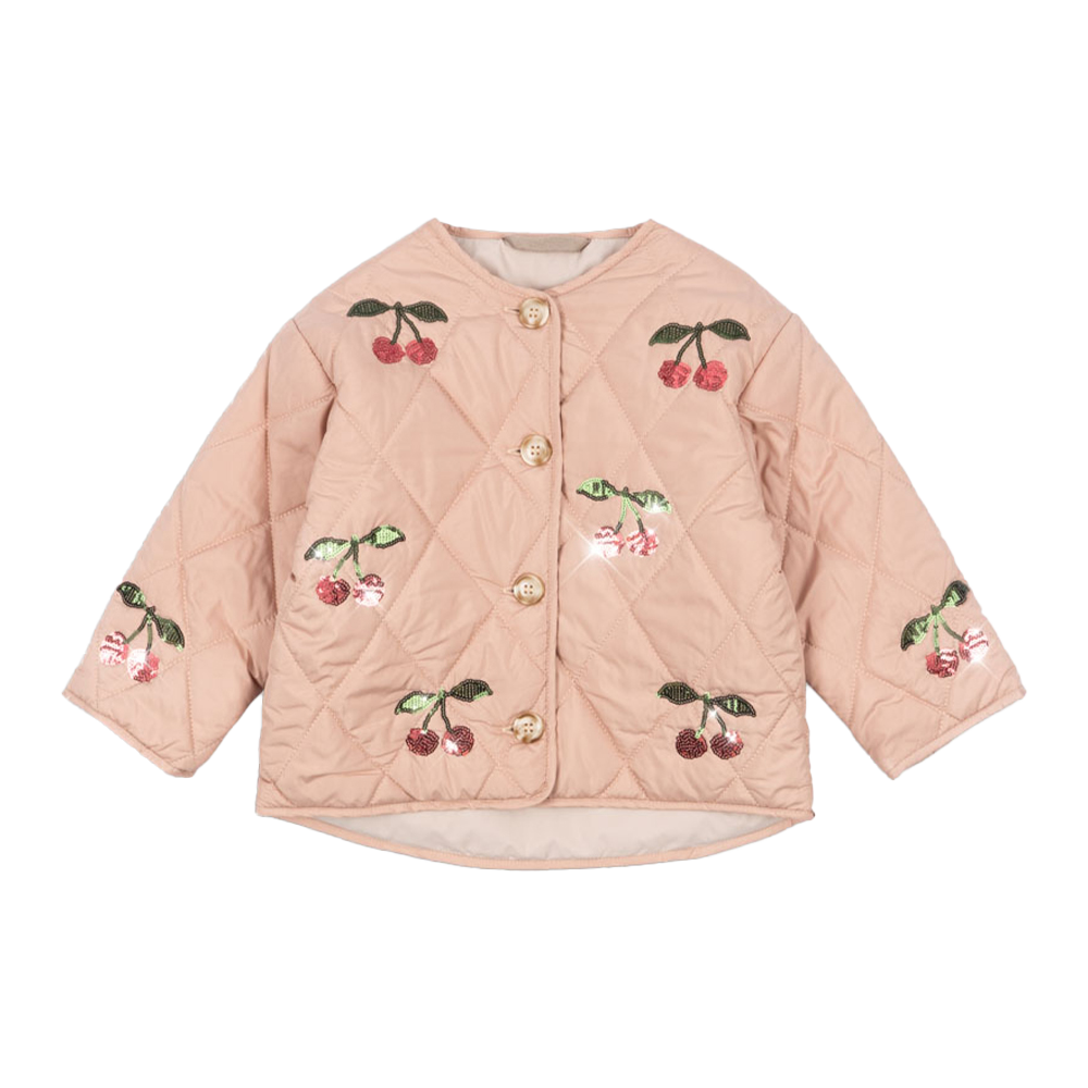 콩제슬래드 플로라 스팽글 자켓 체리(Konges Sløjd Flora Sequin Jacket Ma Grande Cerise)