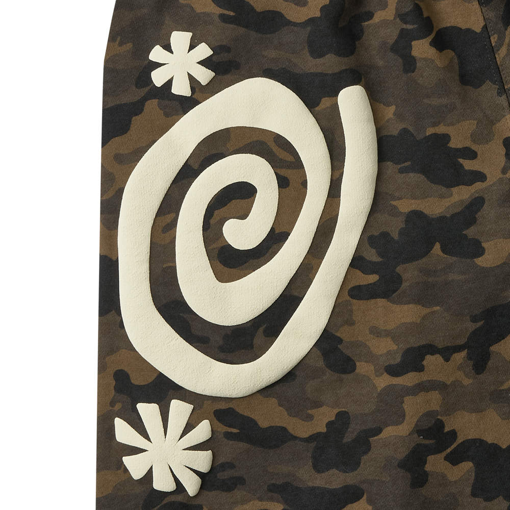 [KREAM 단독] 아모우 몰리 카모 원 턱 버뮤다 팬츠 그린([KREAM 단독] AMOU Molly Camo One Tuck Sweat Bermudapants Green) - 3