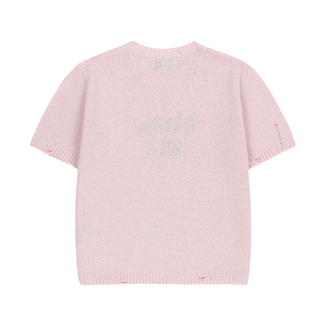 (W) 마뗑킴 하프 슬리브 로고 풀오버 핑크((W) Matin Kim Half Sleeve Logo Pullover In Pink) - 2