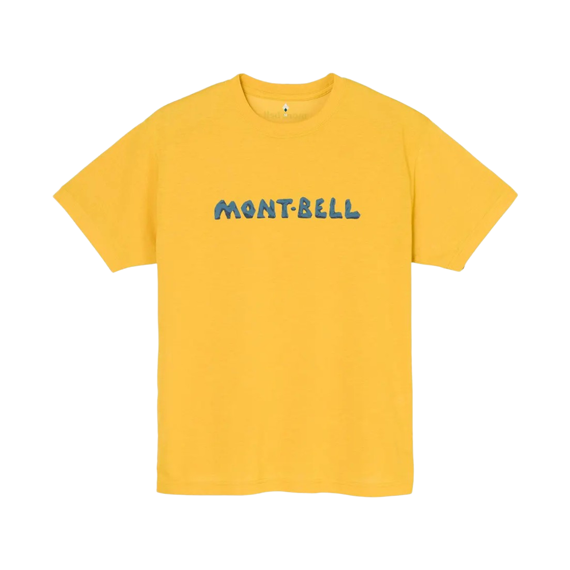 1114720 Montbell Wickron Rock Logo T-Shirt Yellow