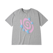 AMOU Molly Star Half T-Shirts Grey