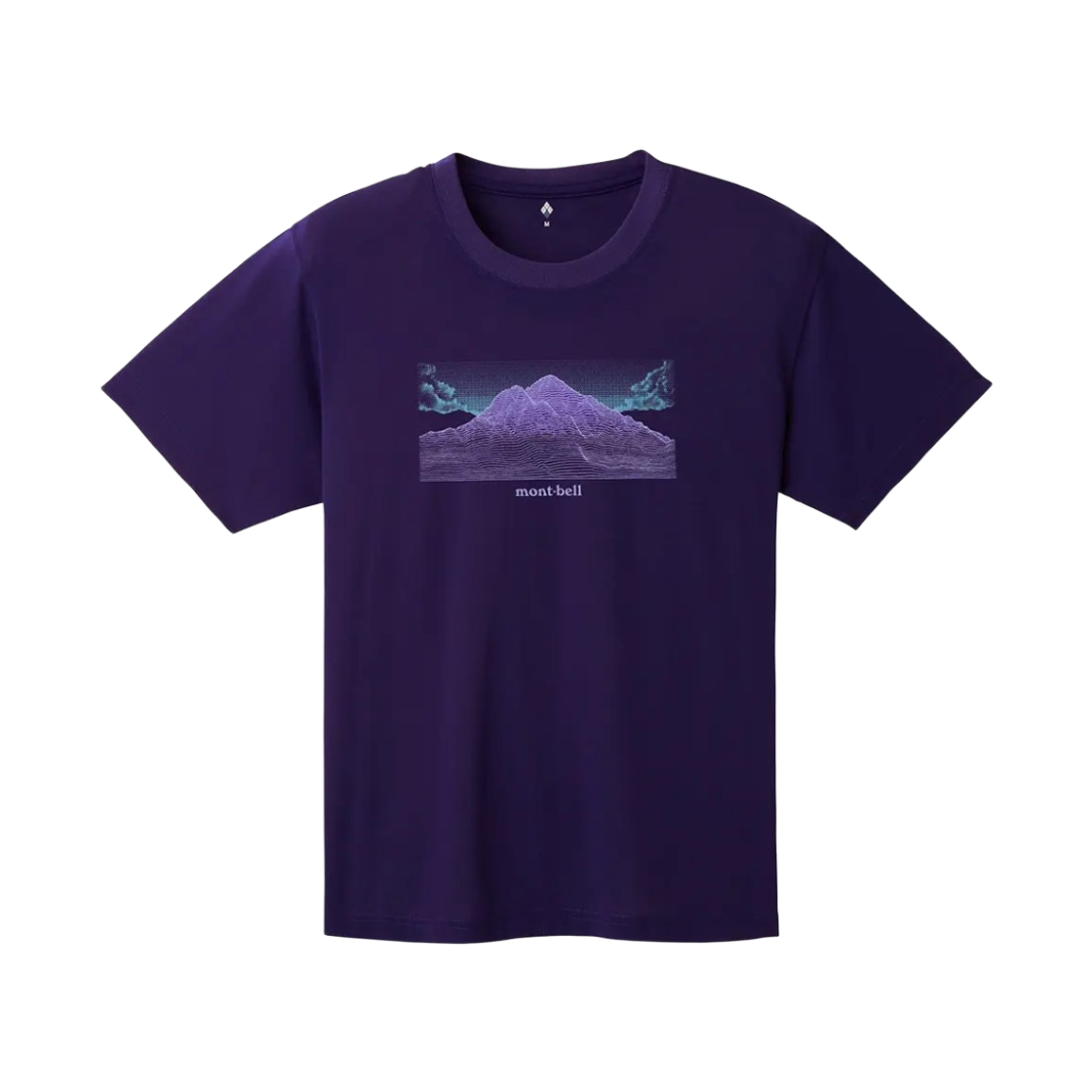 1114726 Montbell Wickron Geography T-Shirt Purple