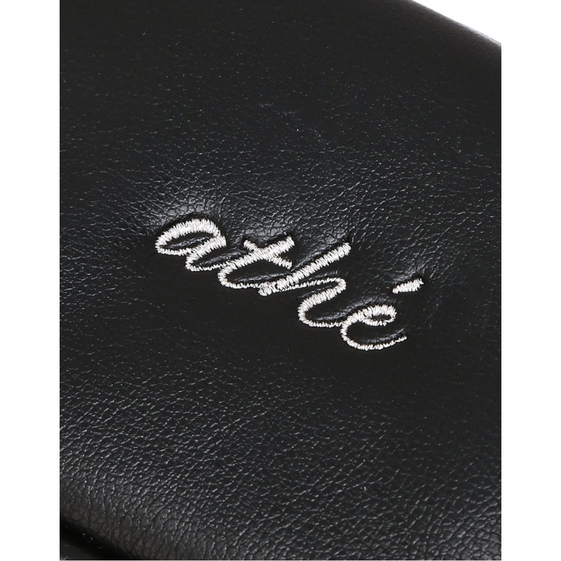 아떼 바네사브루노 액세사리 스탬프 블랙 원형 카드 파우치 AAHO6E900BK 블랙(Athe Vanessabruno Acc Stamp Black Round Card Pouch Black) - 4