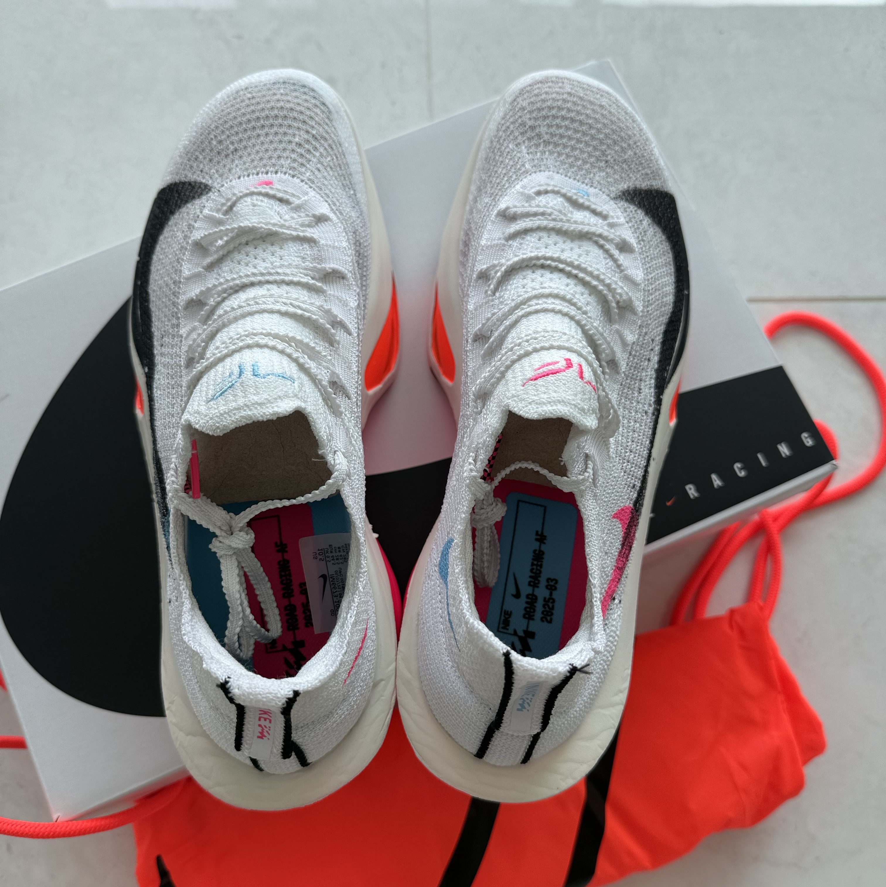 Nike Air Zoom Alphafly Next% 3 White Soft Pearl 착용 스타일 - 6