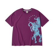 [KREAM 단독] AMOU Big Horse Half T-Shirts Purple