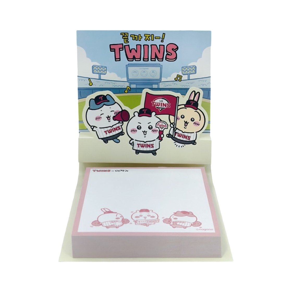 LG 트윈스 x 치이카와 캐릭터 점착 메모지 멀티(LG Twins x Chiikawa Character Sticky Notes Multi)