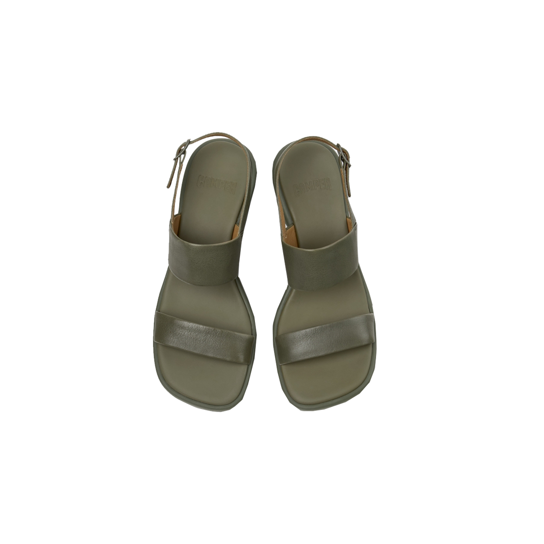 캠퍼 여성 루이스 샌들 샌들 카키(Camper Women Louise Sandal Sandal Khaki) - 3