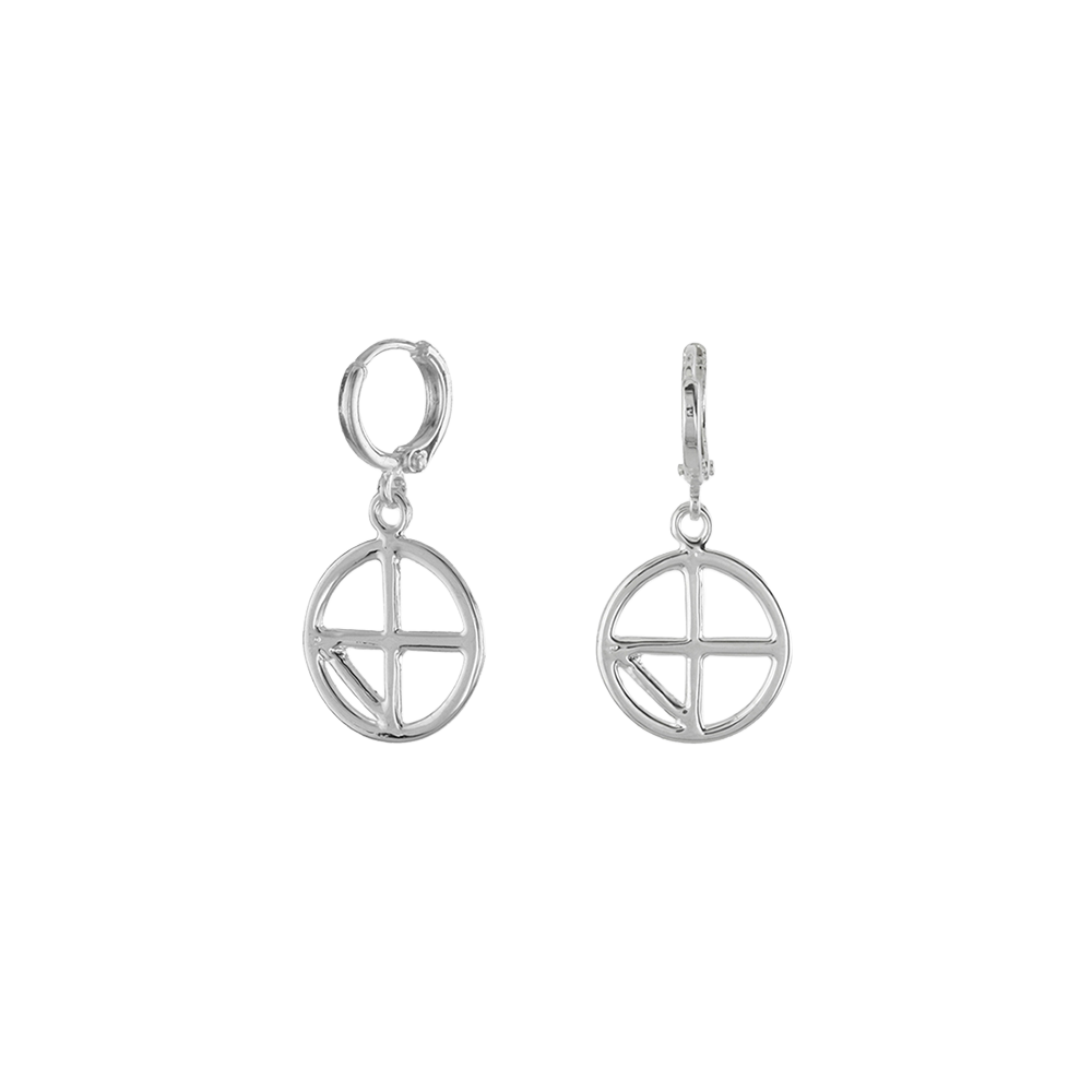 NONENON-178 Nonenon Compass Drop Earring
