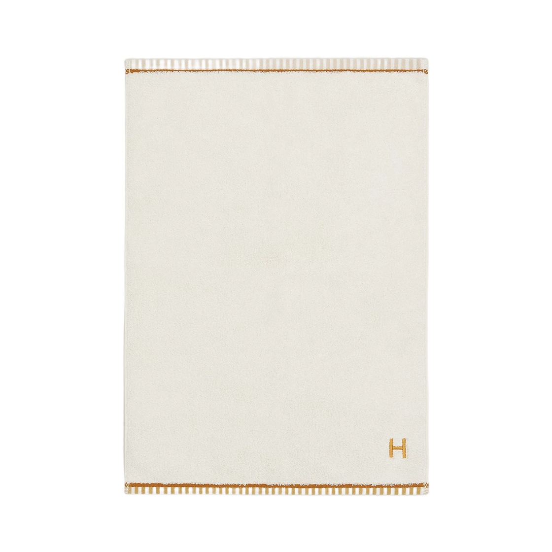 H103846M03 Hermes Vice Versa Hand Towel Nacre Jute Tan