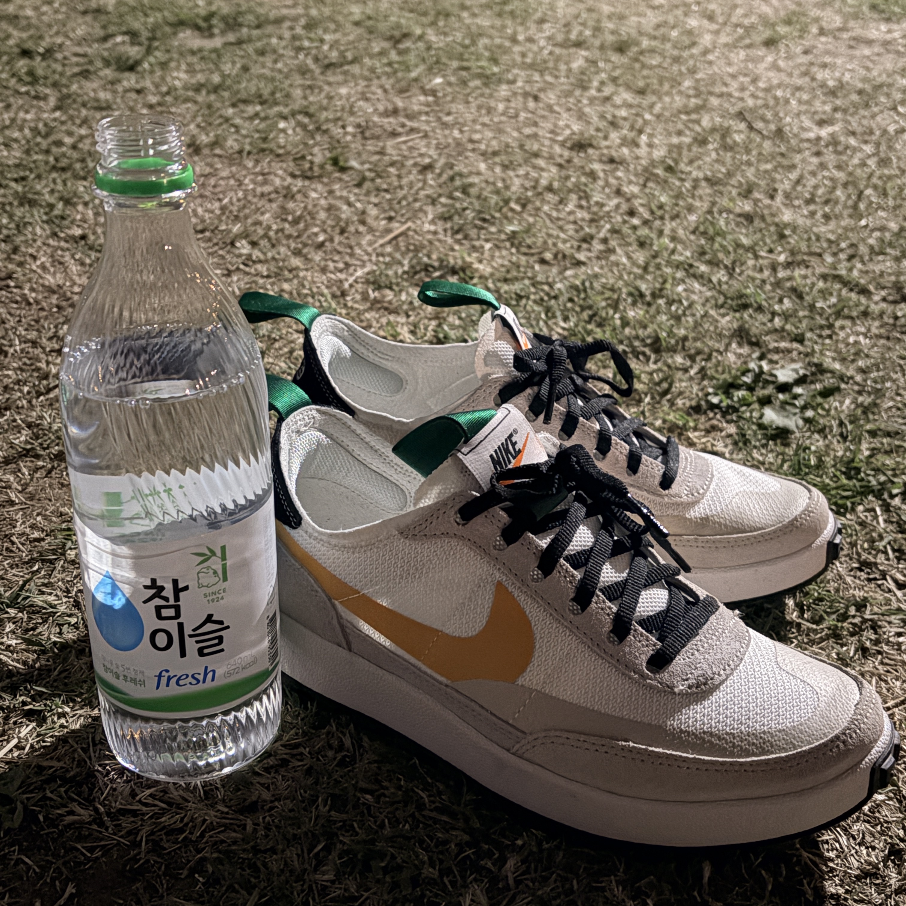 Nike x Tom Sachs General Purpose Shoe Pine Green University Gold 착용 스타일