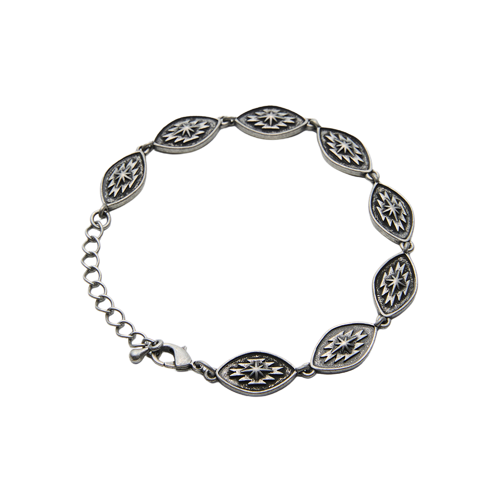 오가프 아이 리프 브레이슬릿 앤틱실버(OGARP Eye Leaf Bracelet AntiqueSilver)