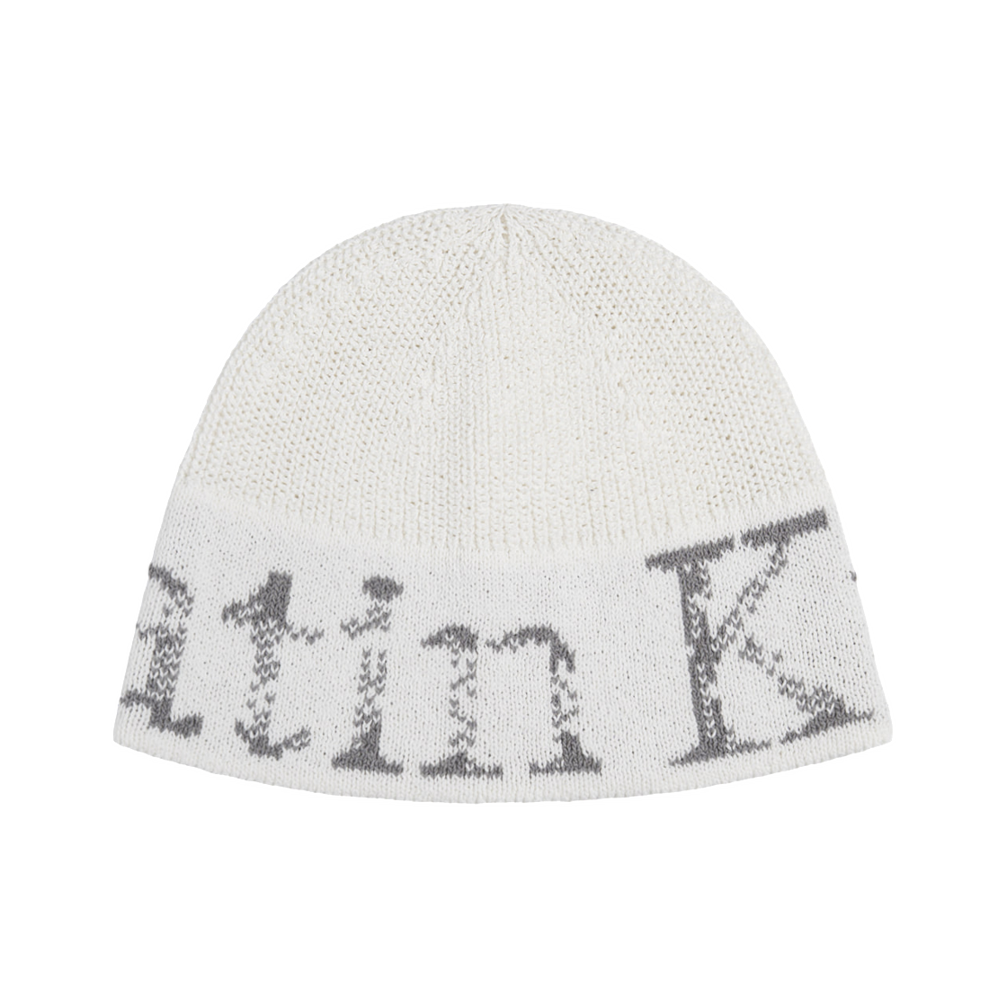 마뗑킴 크랙 로고 라이트 버킷 비니 아이보리(Matin Kim Cracked Logo Light Bucket Beanie In Ivory) - 1