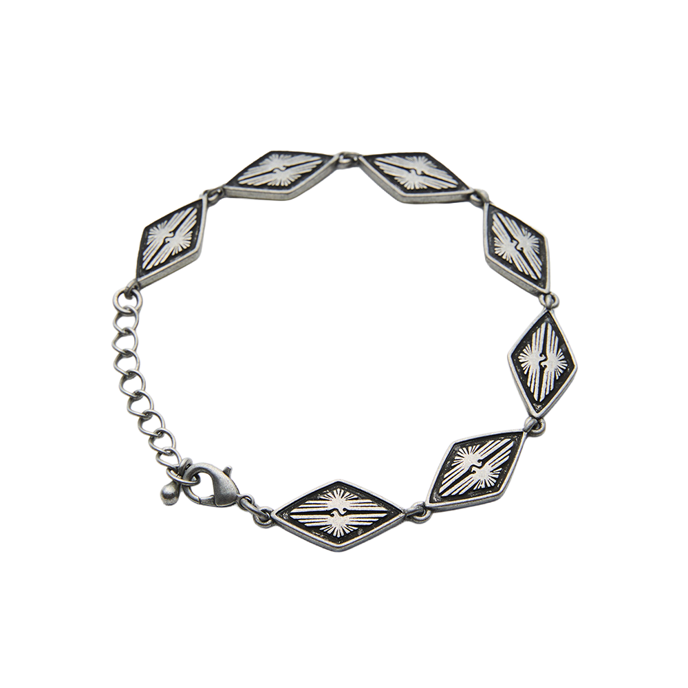 오가프 롬버스 브레이슬릿 앤틱실버(OGARP Rhombus Bracelet Antiquesilver)