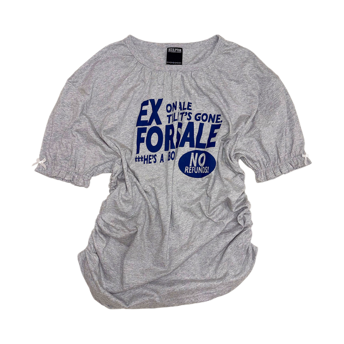 스컬프터 개러지 셔링 티 멜란지 그레이