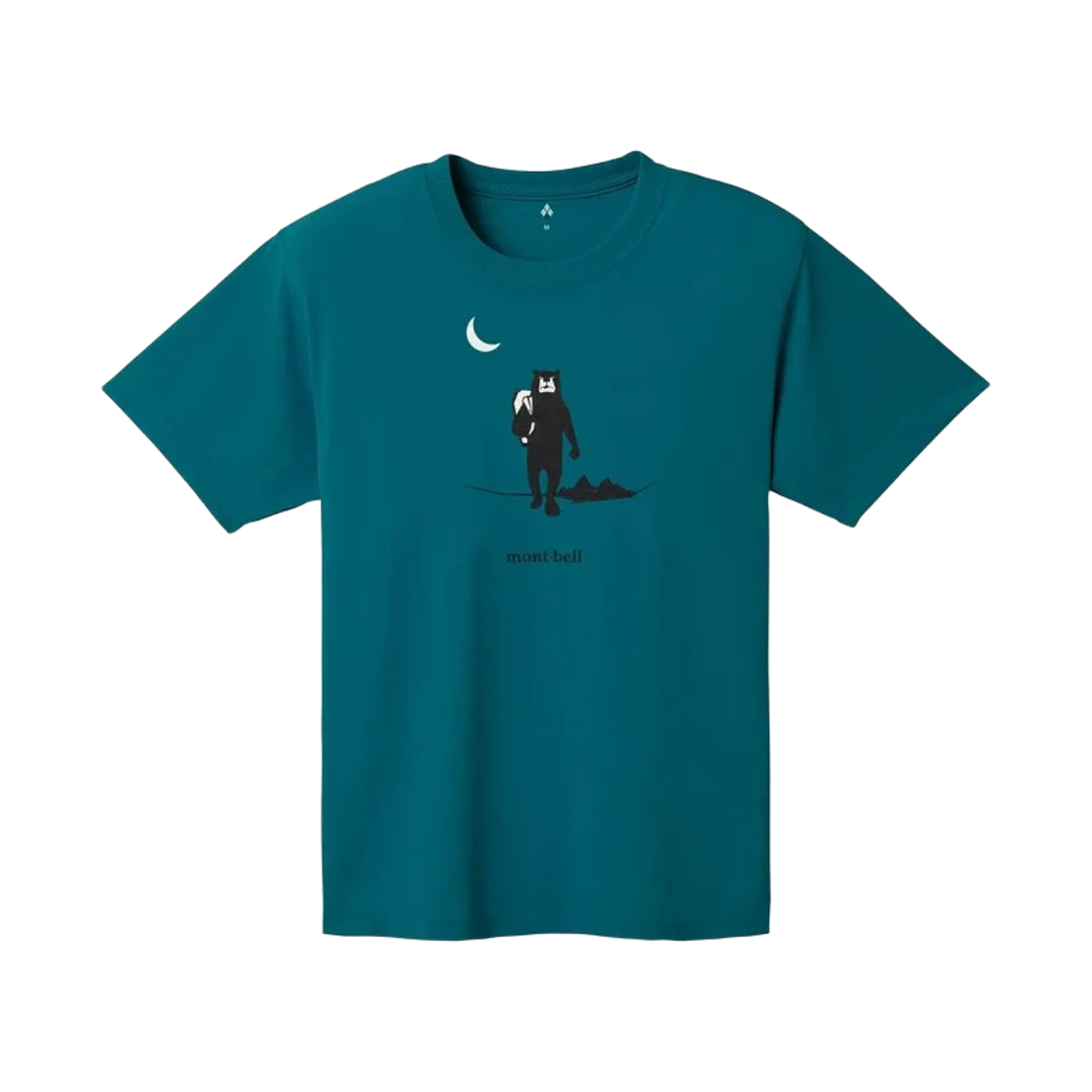 몽벨 위크론 문라이트 티셔츠 블루 그린(Montbell Wickron Moonlight T-Shirt Blue Green) - 1