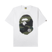 BAPE Giant 1st Camo Big Ape Head T-Shirt White Green