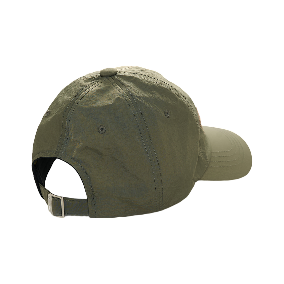 마뗑킴 오버레이 로고 볼캡 카키(Matin Kim Overlay Logo Ball Cap In Khaki) - 3