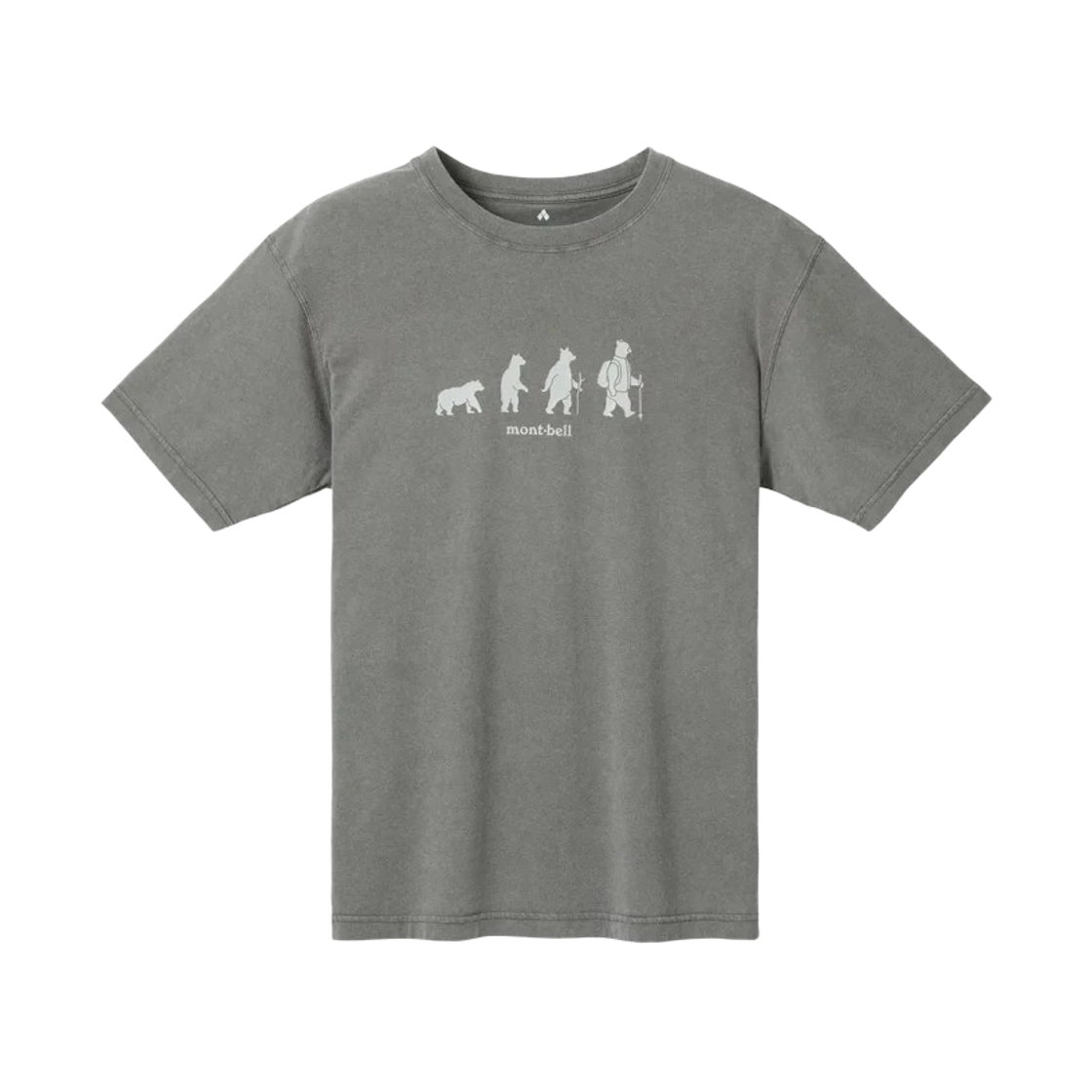 몽벨 워시드 아웃 코튼 워킹 포워드 티셔츠 그레이(Montbell Washed Out Cotton Walking Forward T-Shirt Gray)