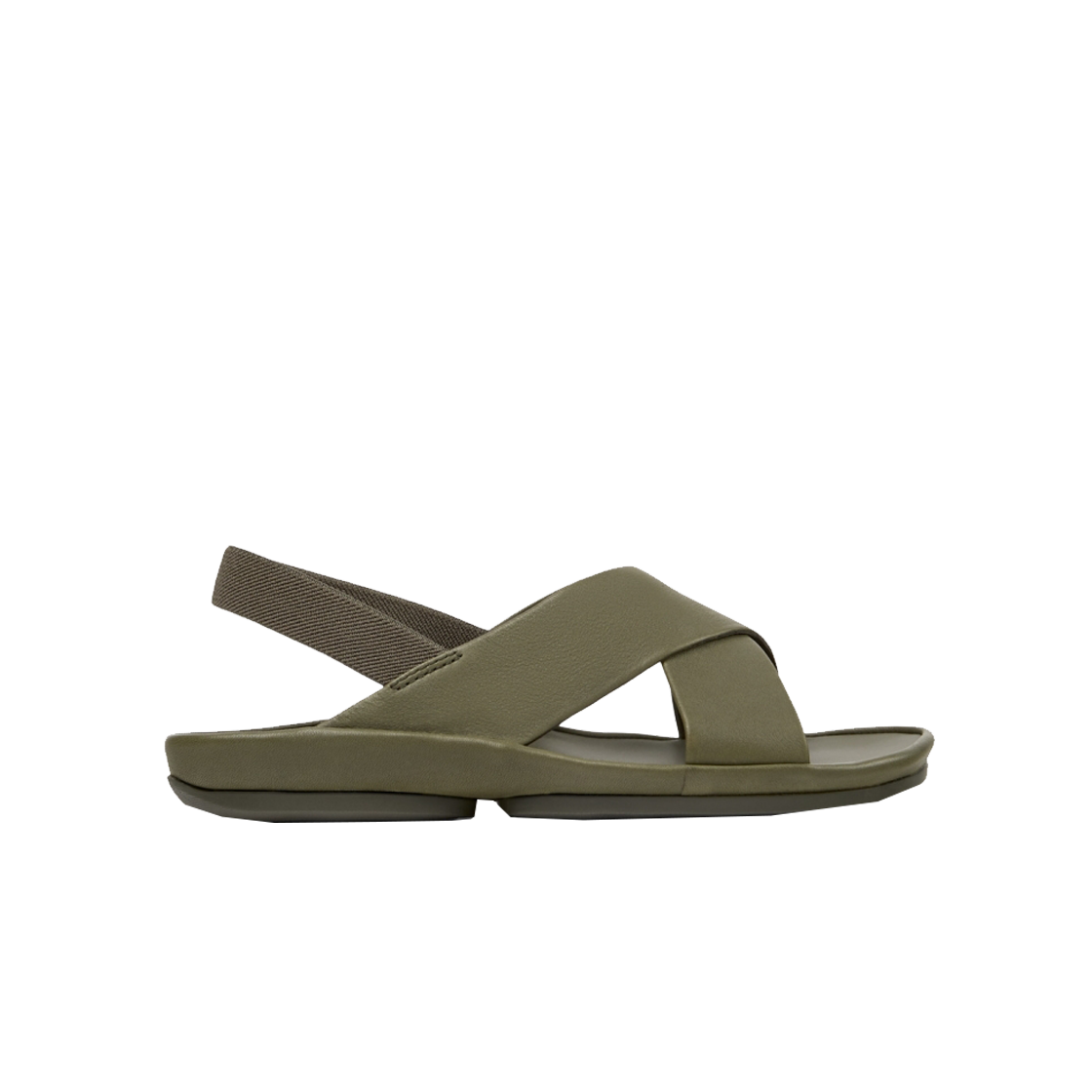 캠퍼 여성 라이트 이슬라 샌들 카키(Camper Women Right Isla Sandal Khaki)