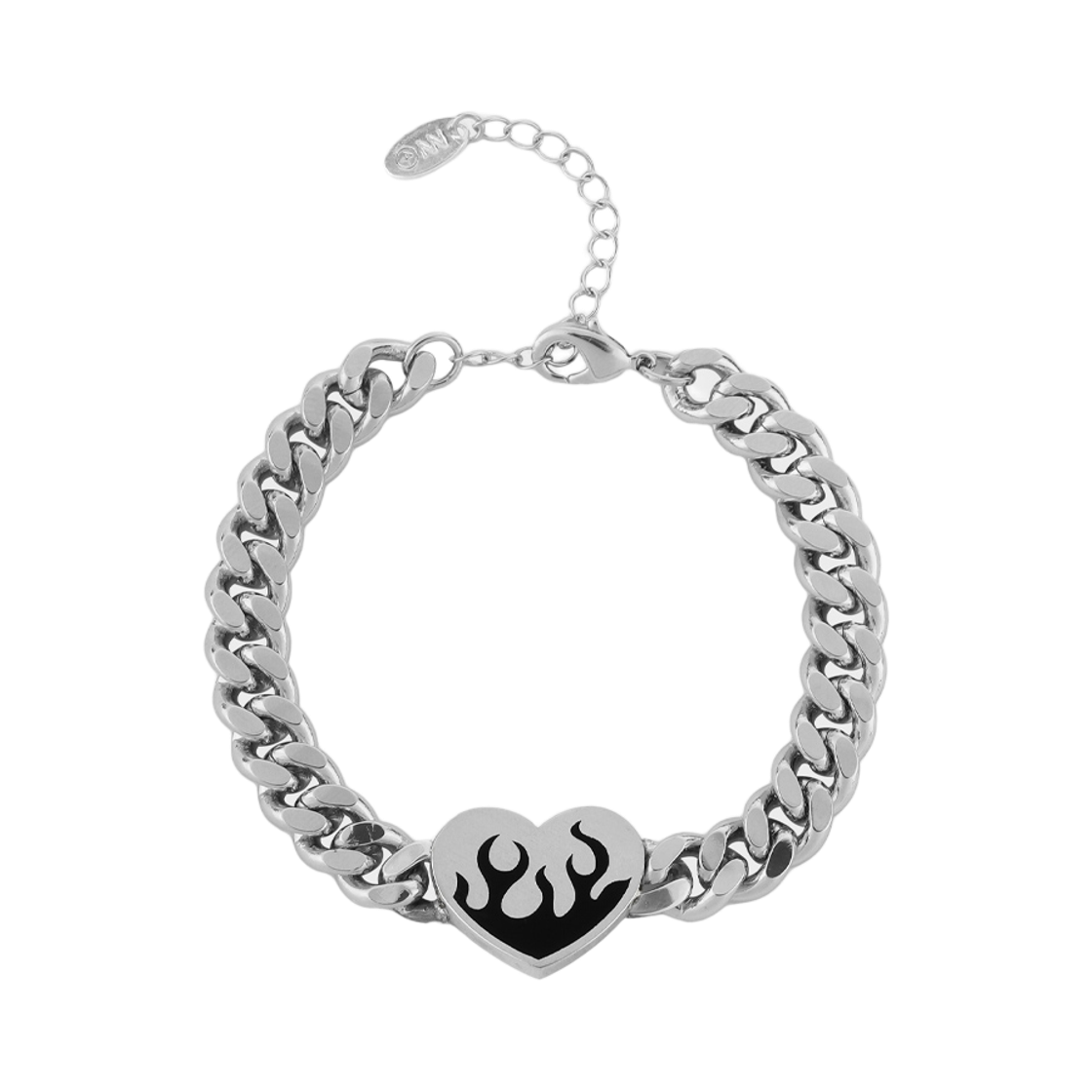 NONENON-226 Nonenon Flame Love Bracelet Black