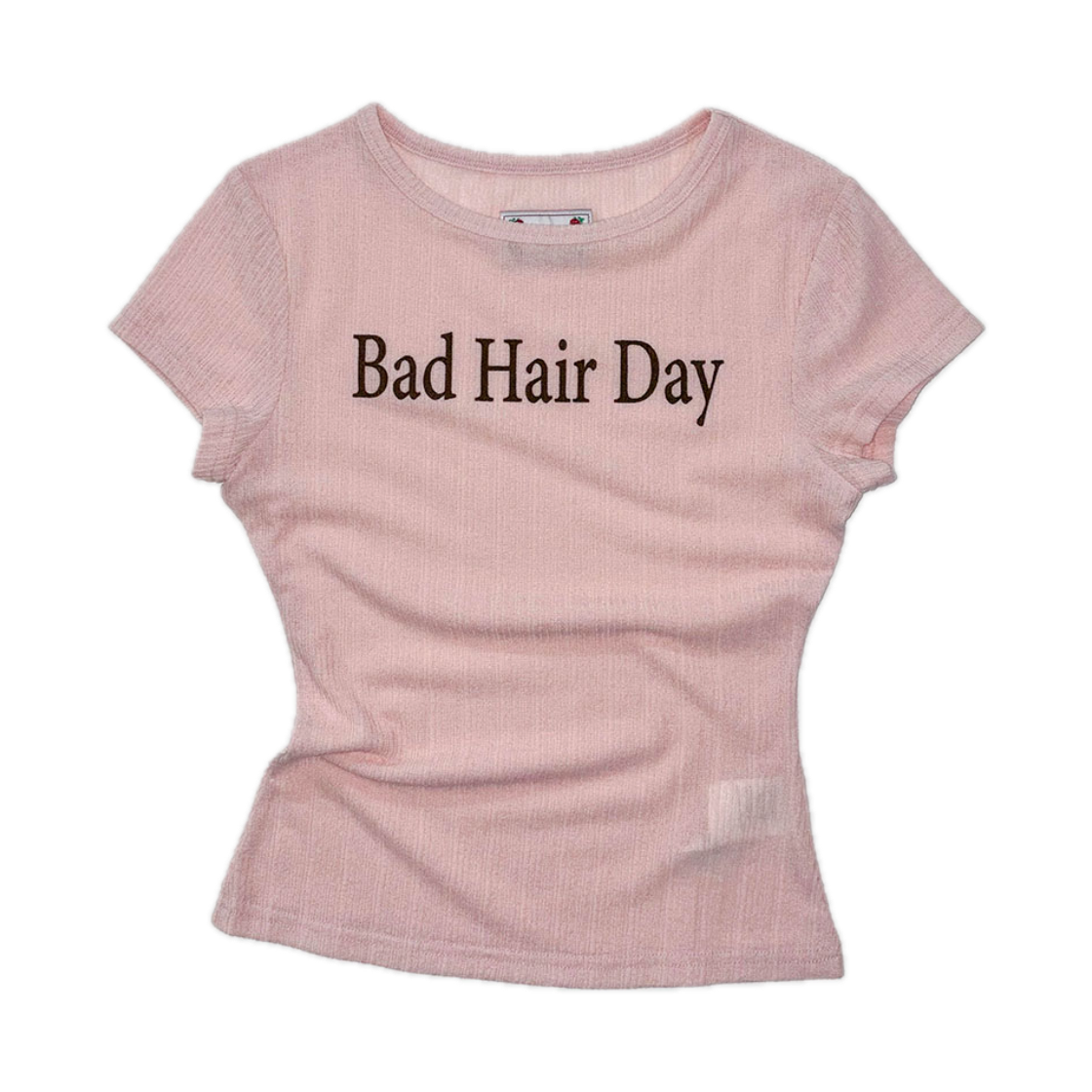 스컬프터 배드 헤어 데이 베이비 티 피치(Sculptor Bad Hair Day Baby Tee Peach)