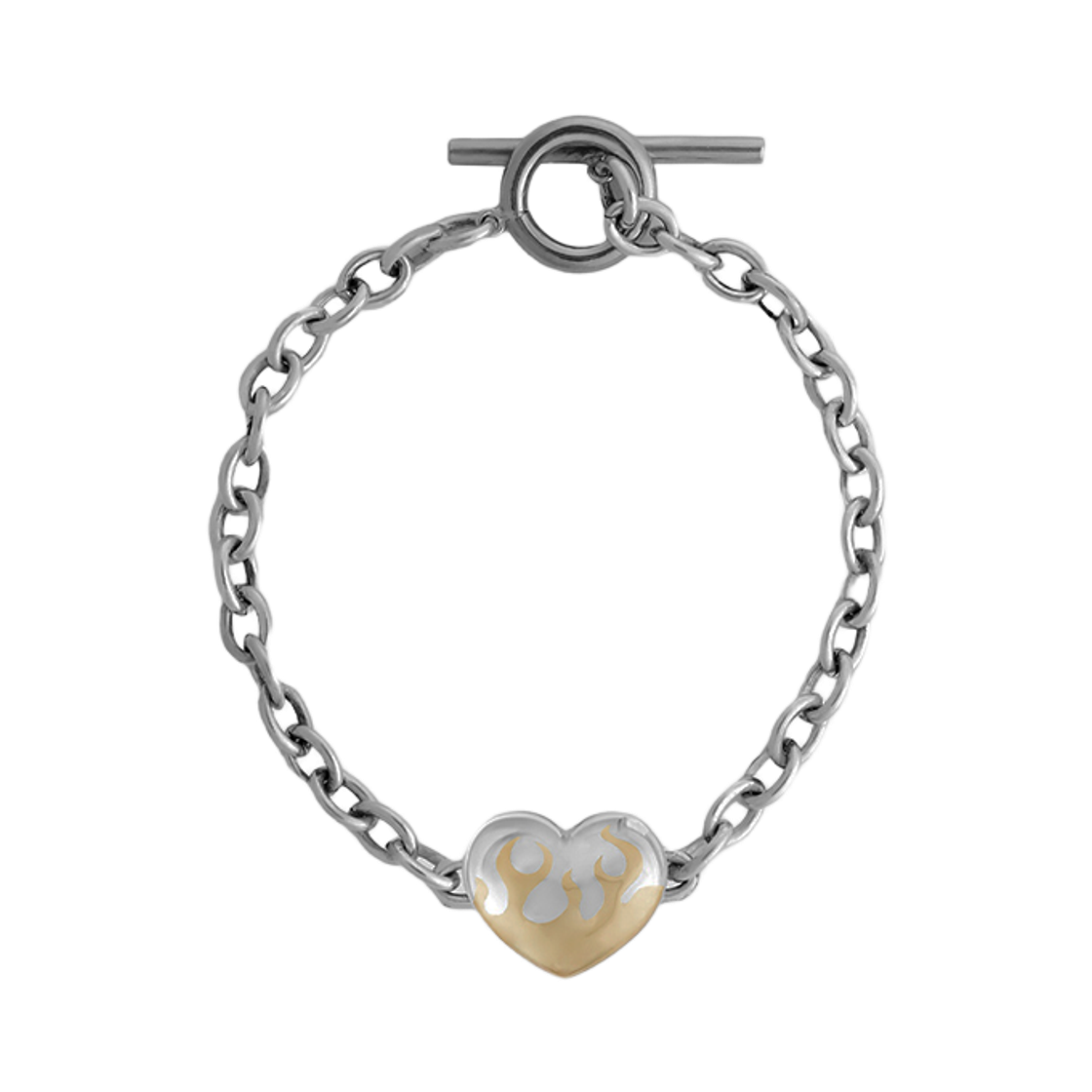 NONENON-227 Nonenon Flame Love Bracelet Brass Silver925