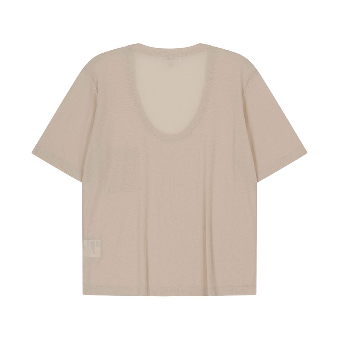 비자비 하프 슬리브드 유넥 티셔츠 베이지(VIS A VIS Half Sleeved U Neck Tee Shirt Beige) - 2