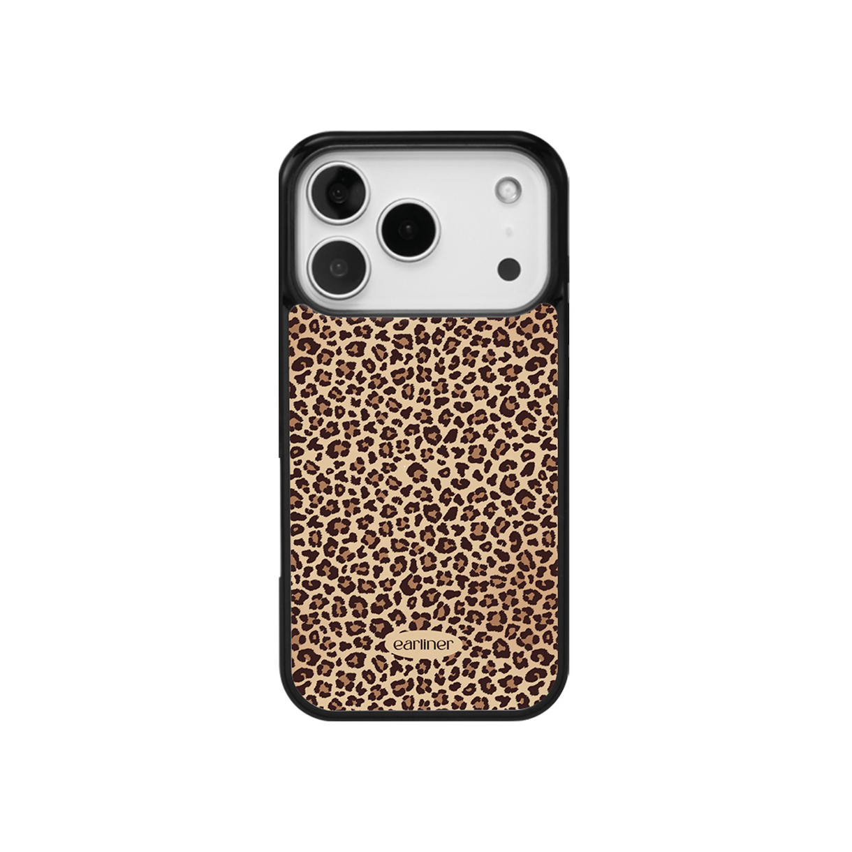 얼리너 브라운 레오파드 맥세이프 글라스 범퍼 케이스(EARLINER made brown leopard magsafe glass bumper case)