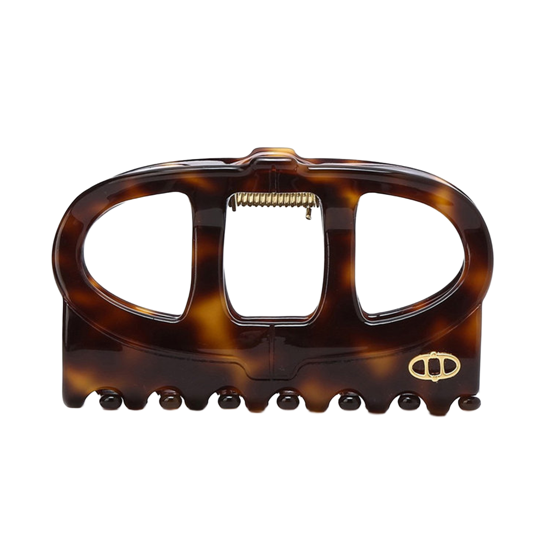 AAJE6E051W2 Athe Vanessabruno Acc Brown Leopard Double A Hair Clip  Normal Brown