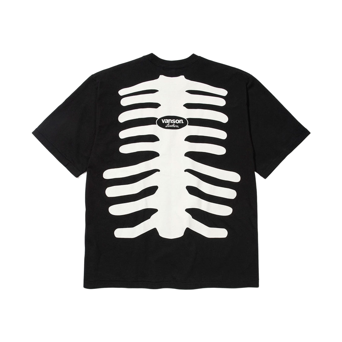 벤슨 레더 카툰 스타일 본 티셔츠 / 블랙(Vanson Leathers Cartoon Style Bone T-shirt / Black) - 2
