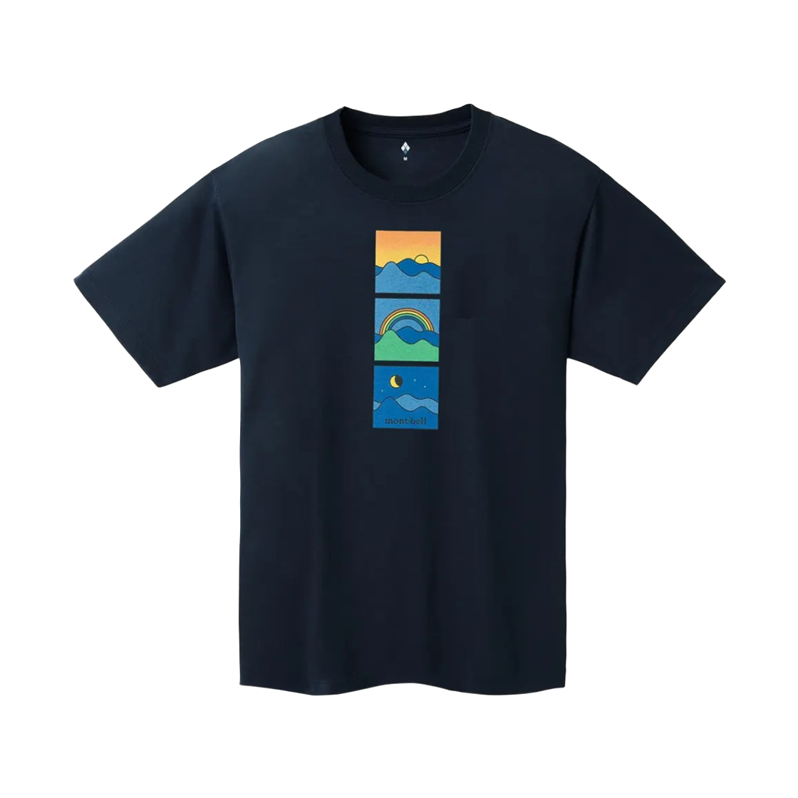 1114728 Montbell Wickron A Day in the Mountains T-Shirt Navy