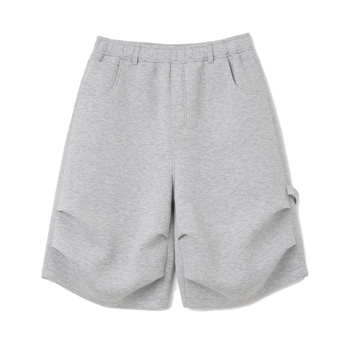 밀로 아카이브 아치 드롭 스웻 하프 팬츠 멜란지 그레이