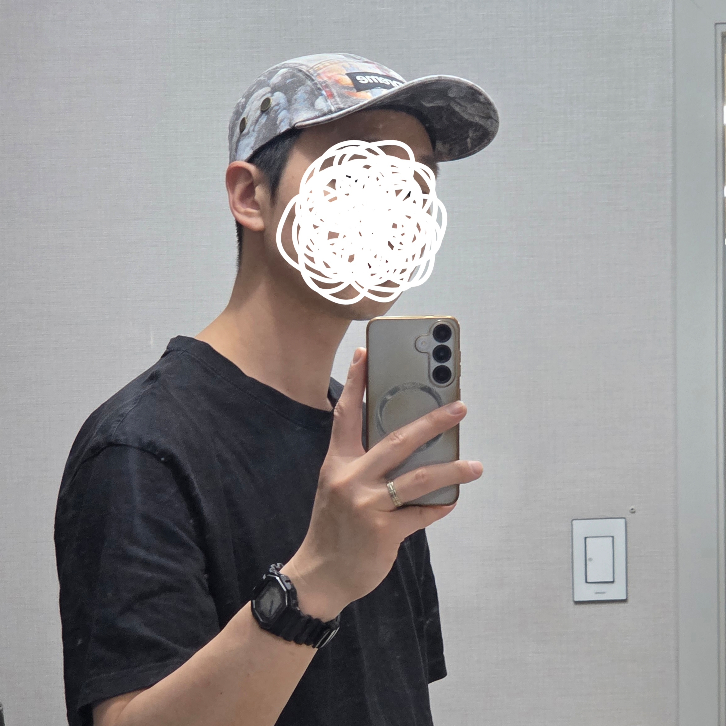 Supreme Frazetta Camp Cap Black - 24FW, Supreme Military Camp Cap Black - 25FW 착용 스타일 - 3