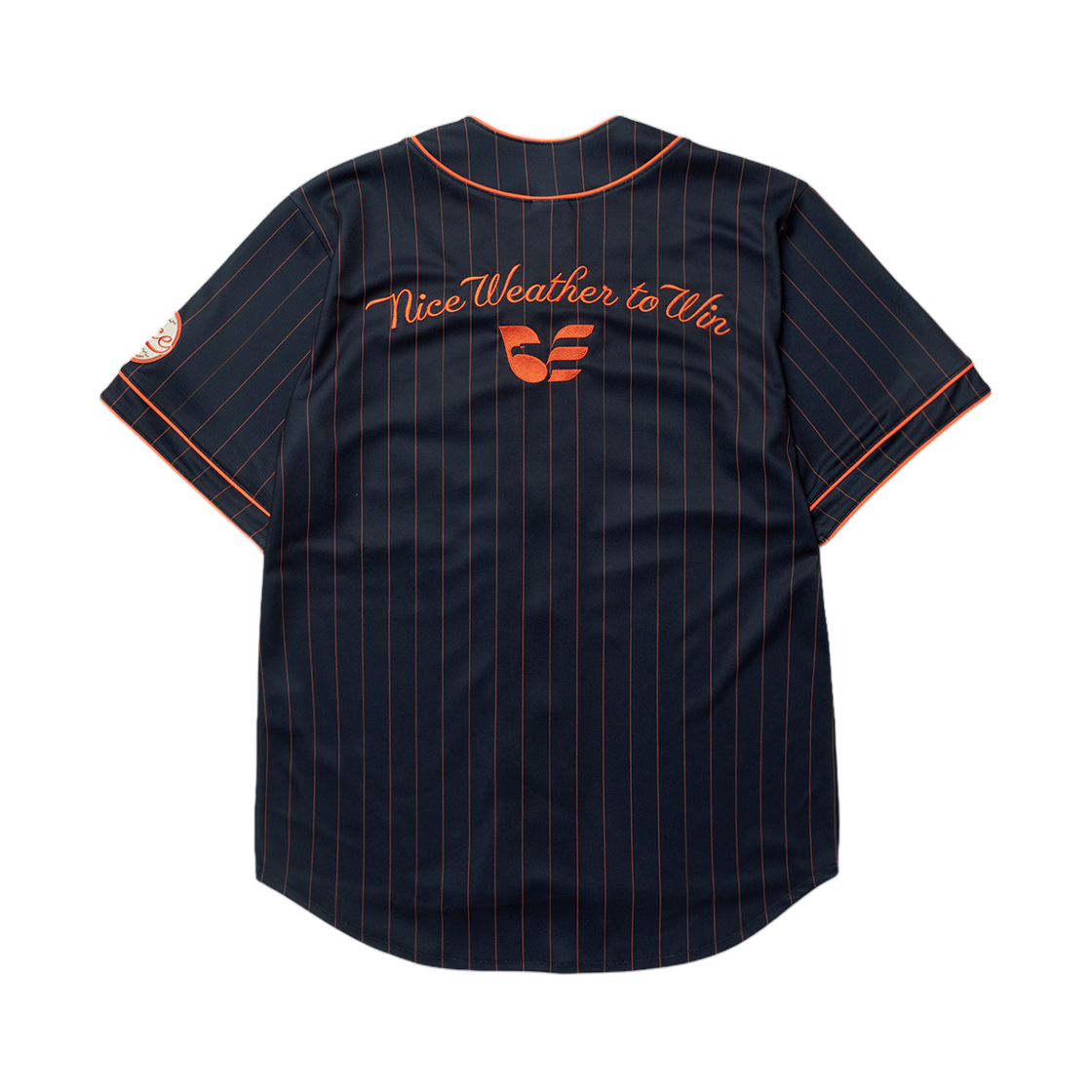 한화 이글스 x 나이스웨더 핀스트라이프 베이스볼 져지 다크 네이비(Hanwha Eagles x Nice Weather Pinstripe Baseball Jersey Dark Navy) - 2