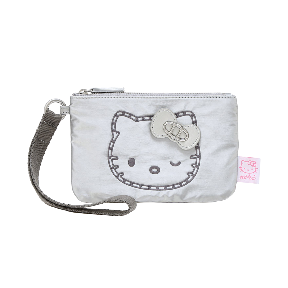 아떼 바네사브루노 액세사리 헬로 키티 x 아떼 터드 실버 르봉 파우치 AAWA6E004SV