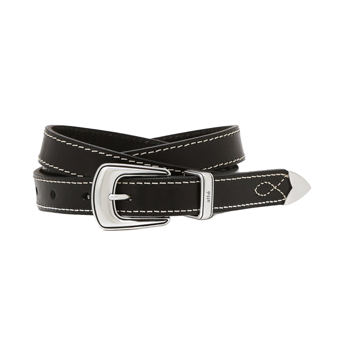 AABE6F500BK Athe Vanessabruno Acc Etoile Black Western Basic Belt Black