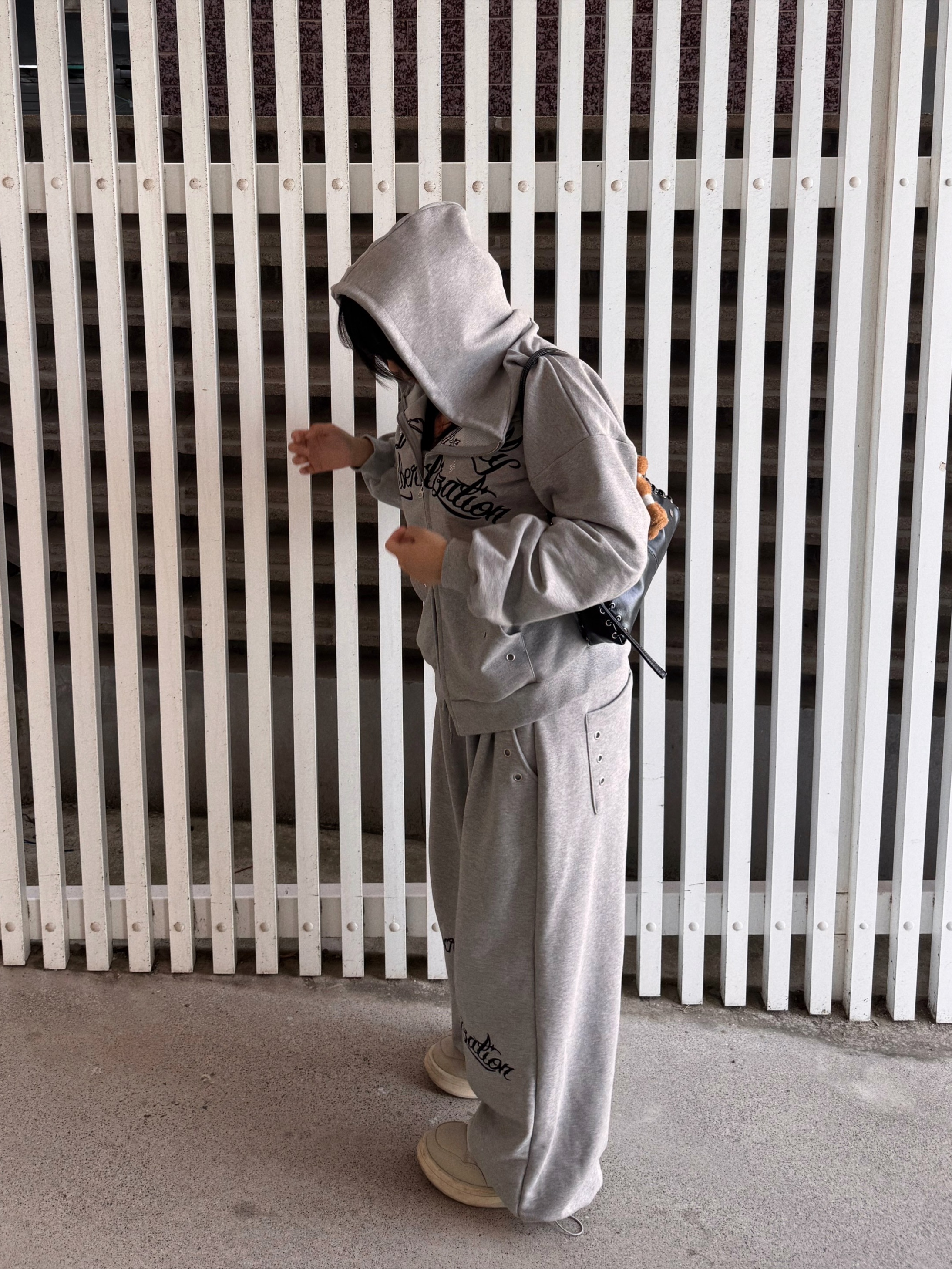 Converse x Drkshdw Turbowpn Ox Pelican 착용 스타일 - 5