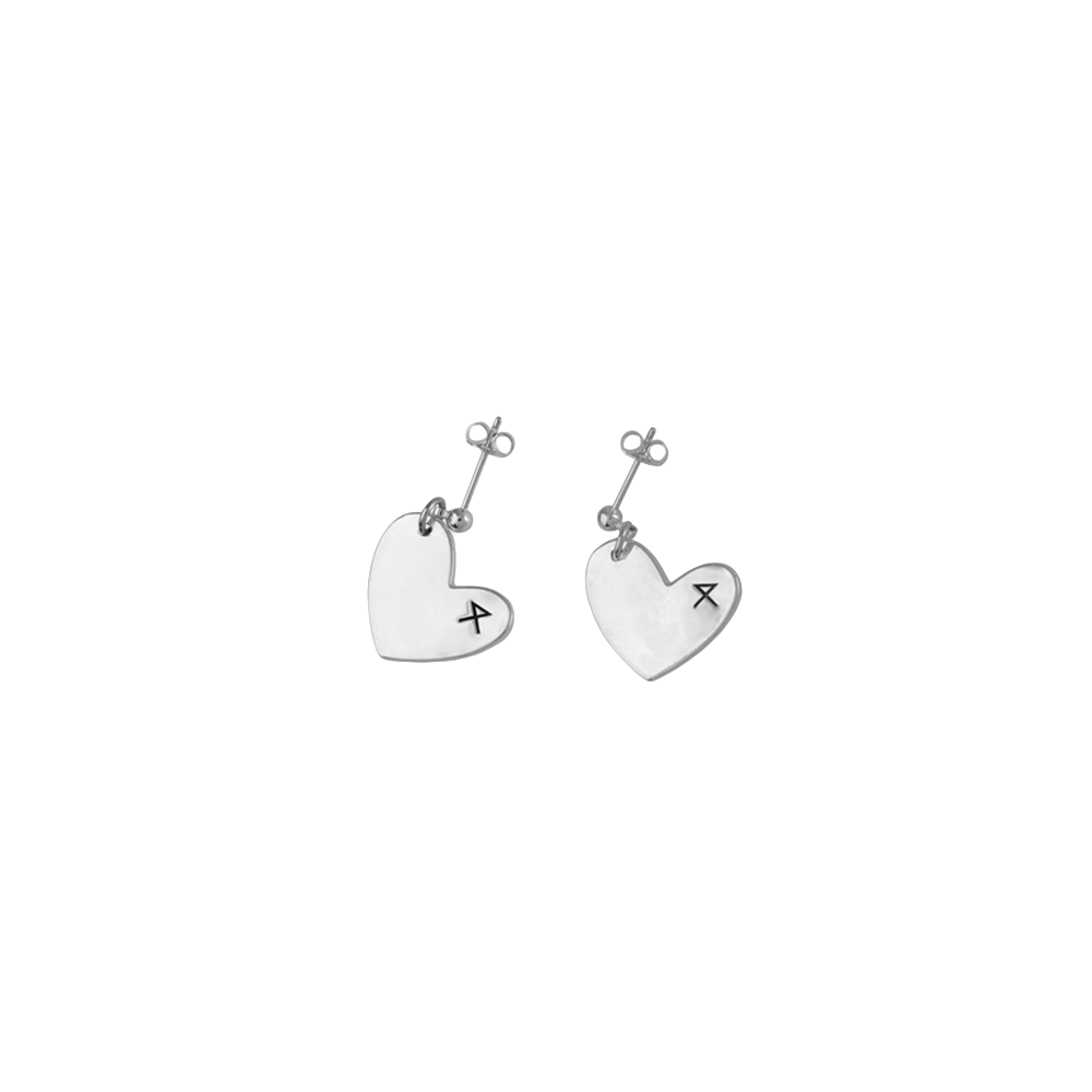 논논 크루키드 러브 이어링(Nonenon Crooked Love Earring) - 2
