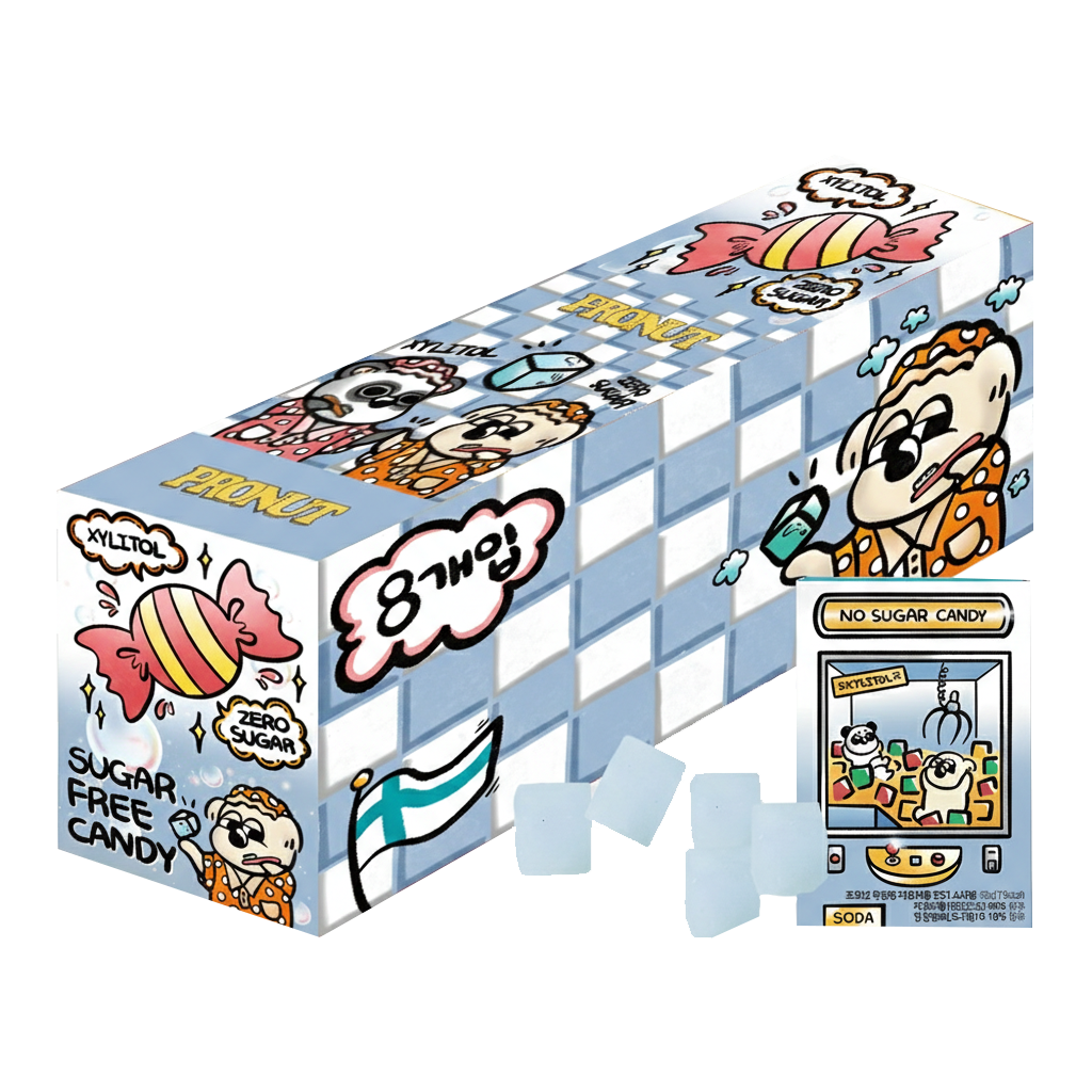 프로넛 무설탕 자일리톨 캔디 소다 8개입(PRONUT Sugar-Free Xylitol Candy Soda 8pack)