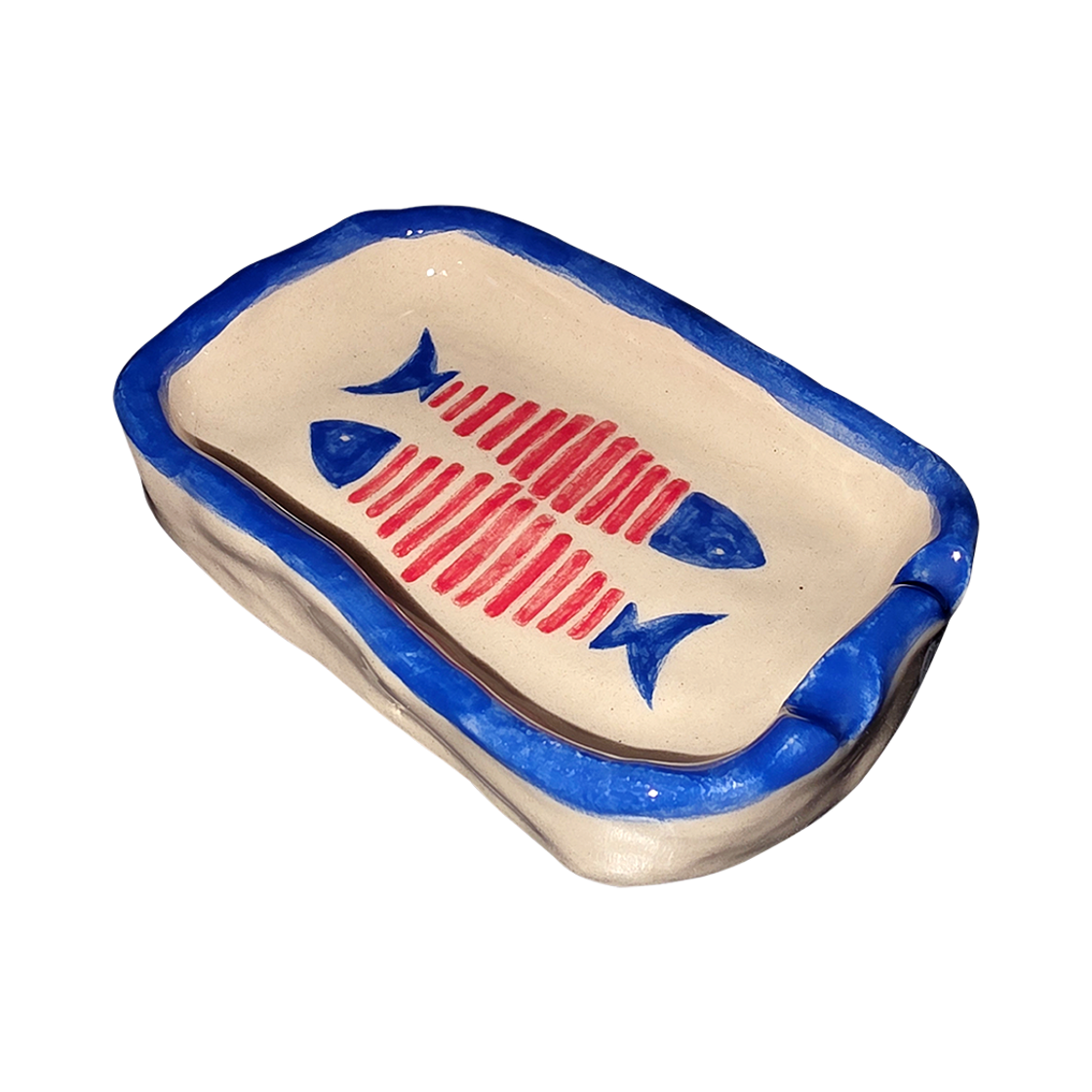 체리드라이버 물고기 뼈 세라믹 재떨이(Cherry Driver Fishbone Handmade Ashtray) - 3