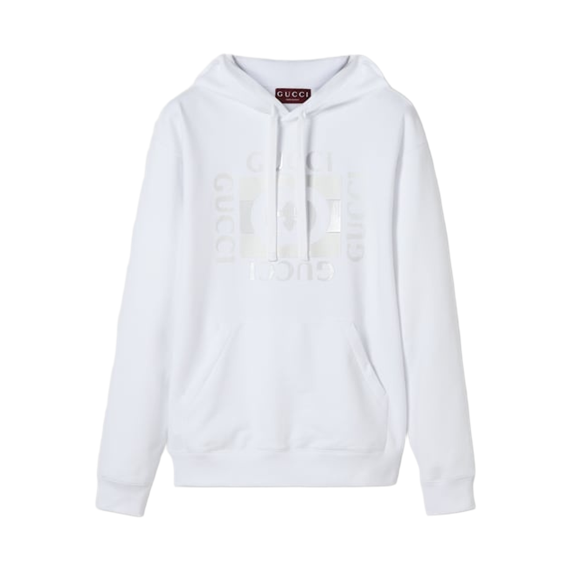 855976-XJHNH-9081 Gucci Print Cotton Jersey Sweatshirt Variation White