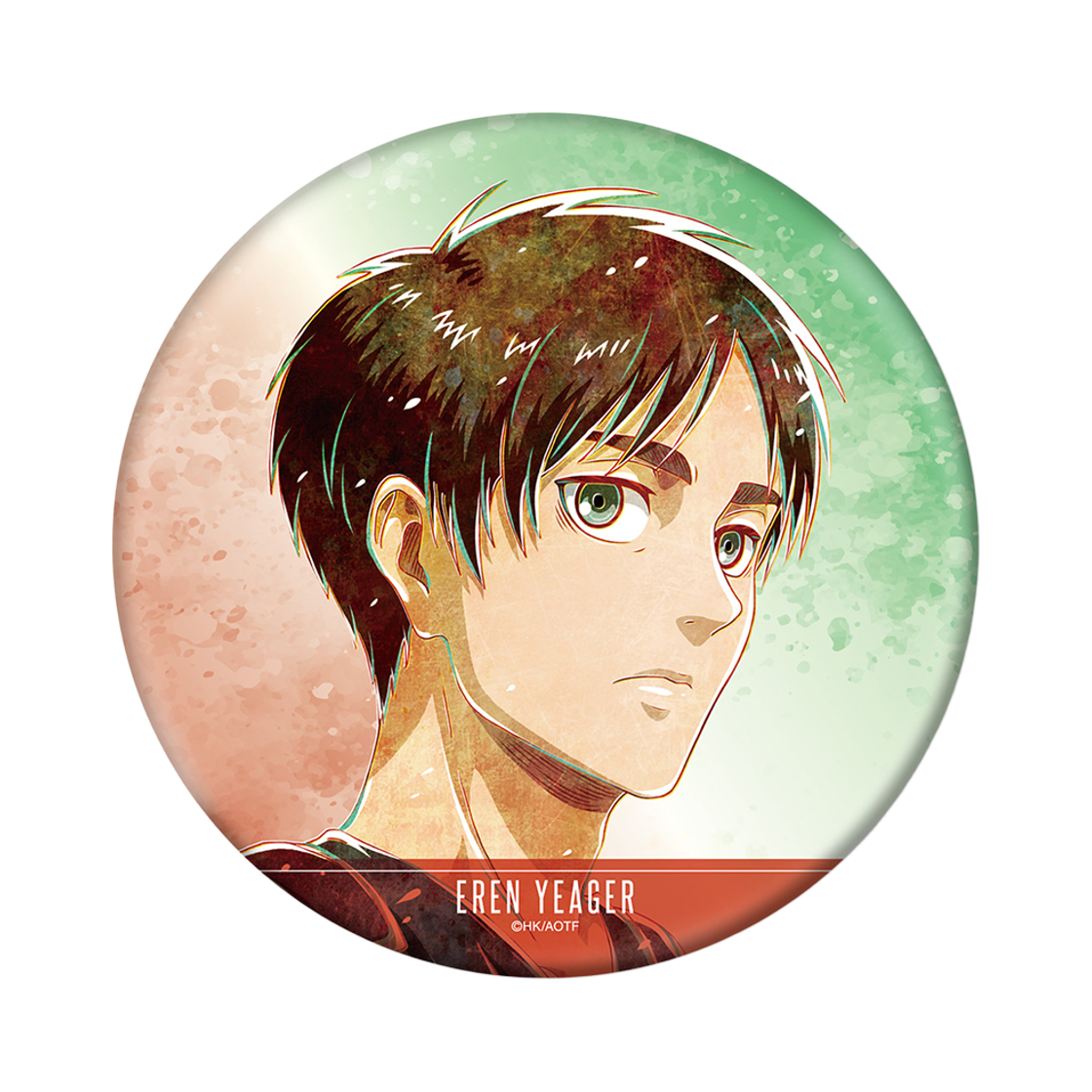 애니모어 진격의 거인 엘런 Ani-Art 제2탄 BIG 캔 뱃지(Animore Attack on Titan Eren Ani Art Second Series Big Can Badge)