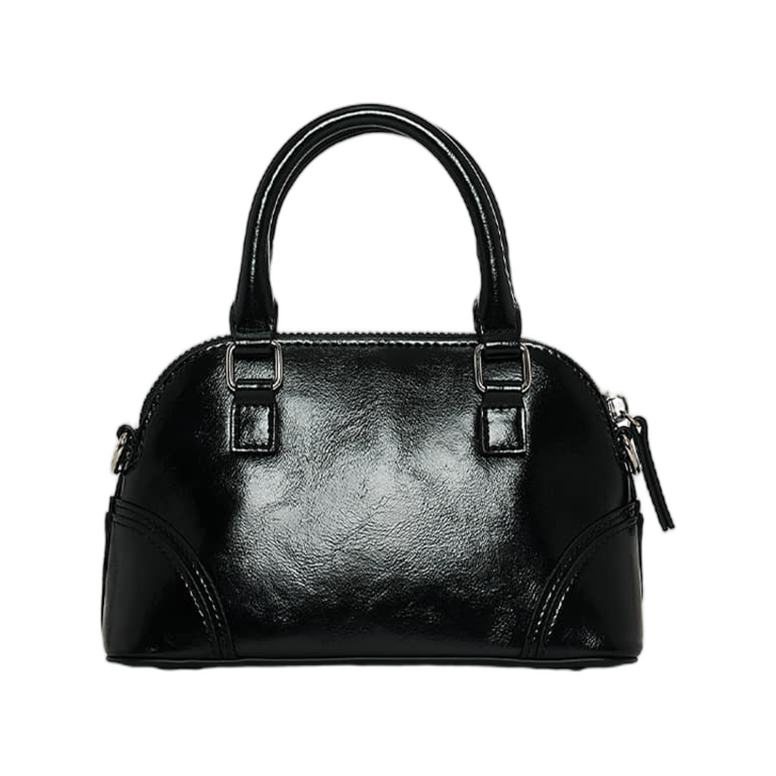 마뗑킴 커브 집 미니 백 블랙(Matin Kim Curve Zip Mini Bag In Black) - 3