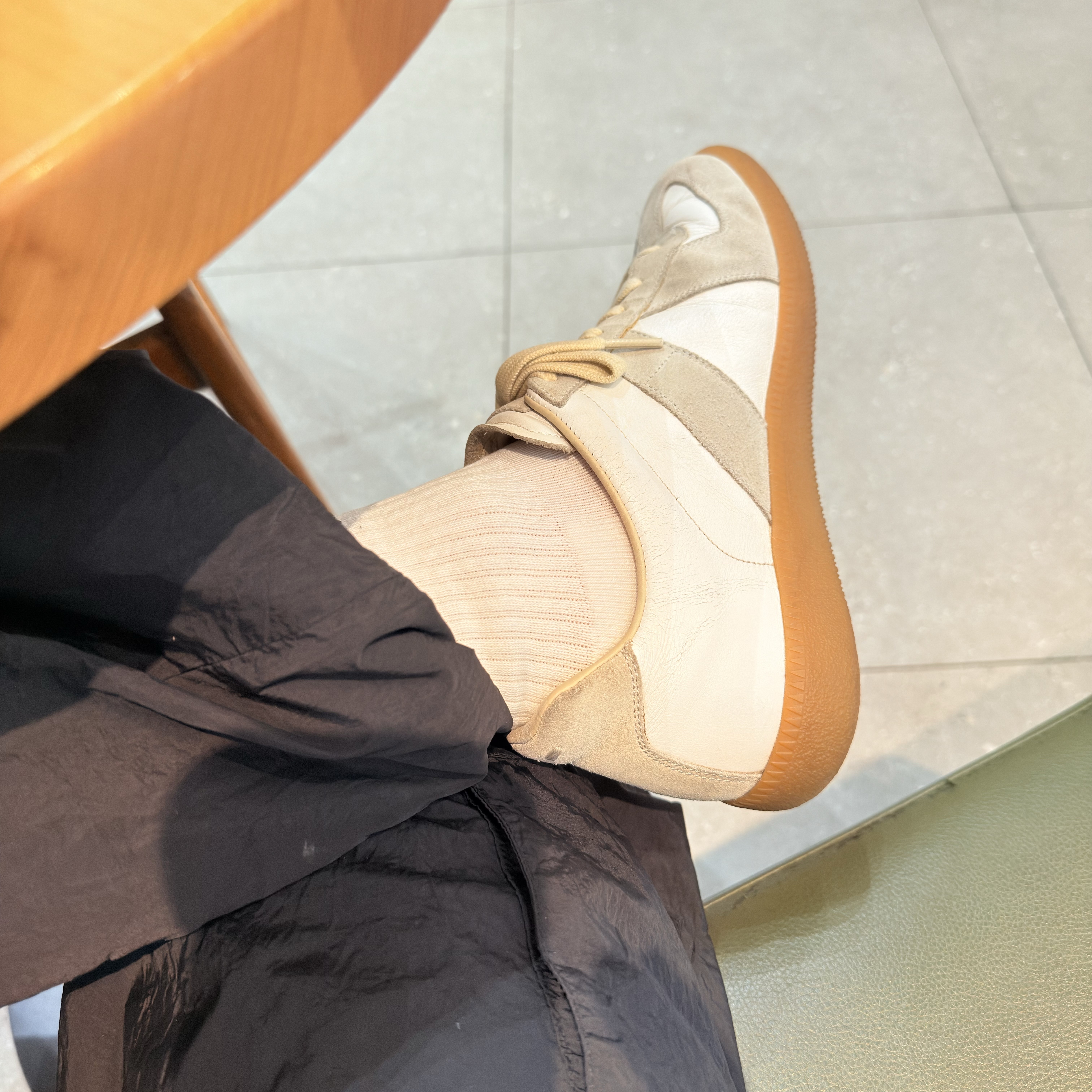 Maison Margiela Calfskin Replica Sneakers 착용 스타일 - 3