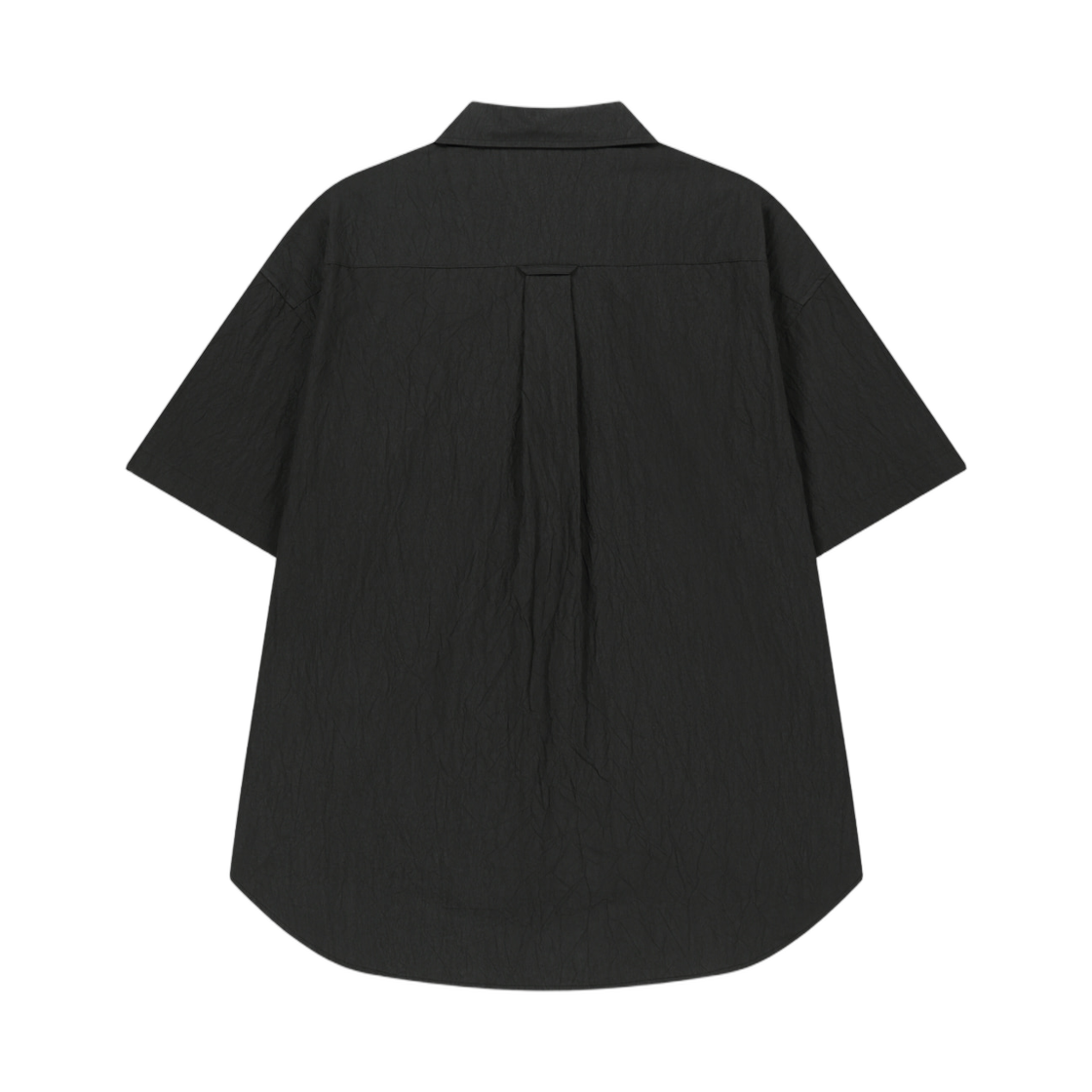 마뗑킴 스몰 로고 오버 핏 셔츠 차콜(Matin Kim Small Logo Over Fit Shirt In Charcoal) - 2