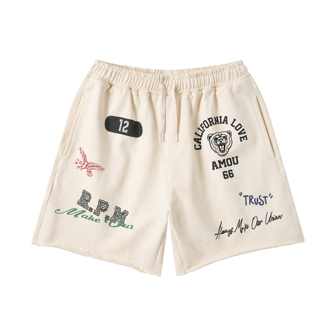 [KREAM 단독] 아모우 켈리 숏츠 크림([KREAM 단독] AMOU Cali Shorts Cream)