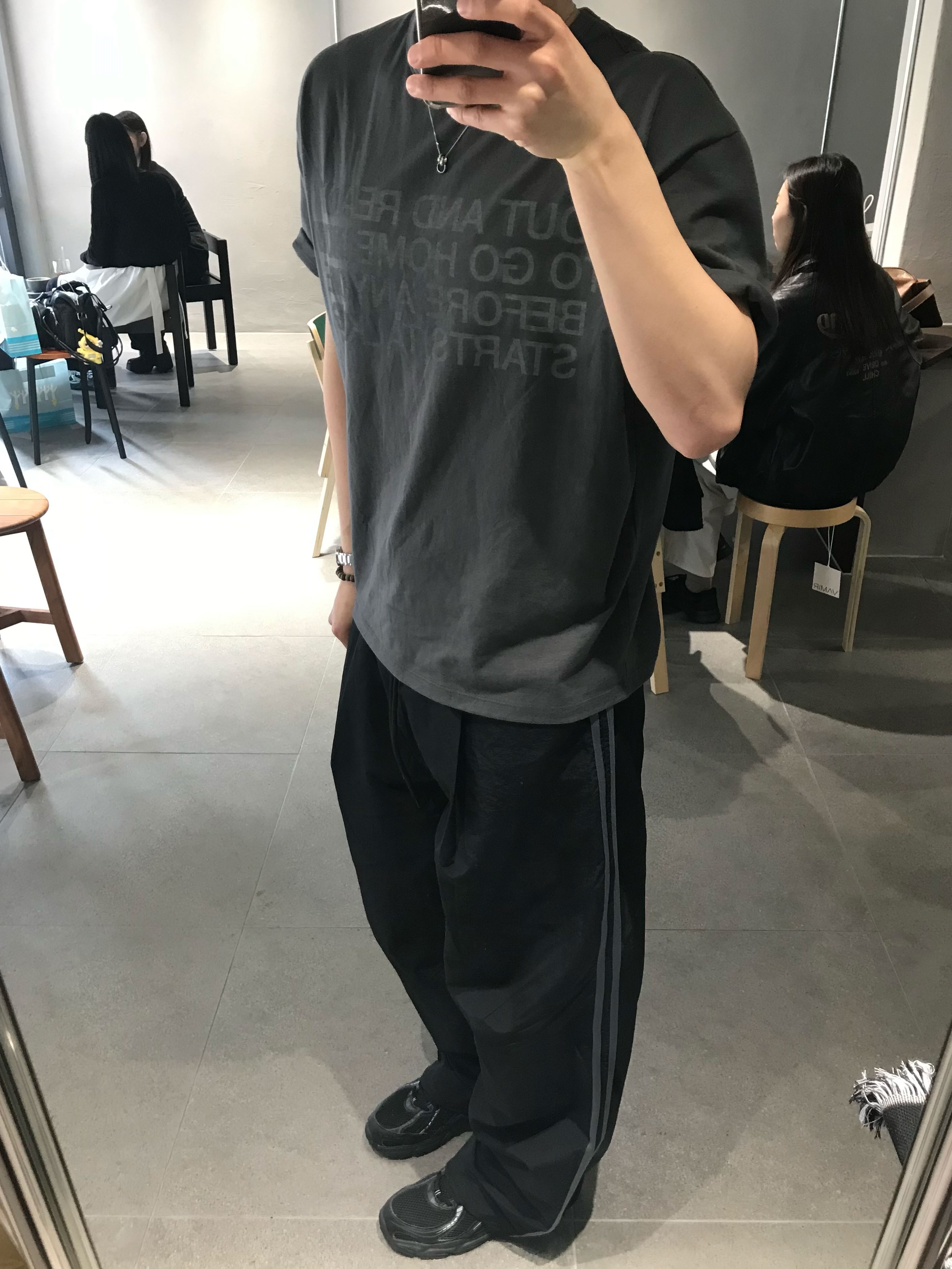 New Balance 740v2 Black Silver Metallic, Casio LTP-V007D-1B 착용 스타일 - 5